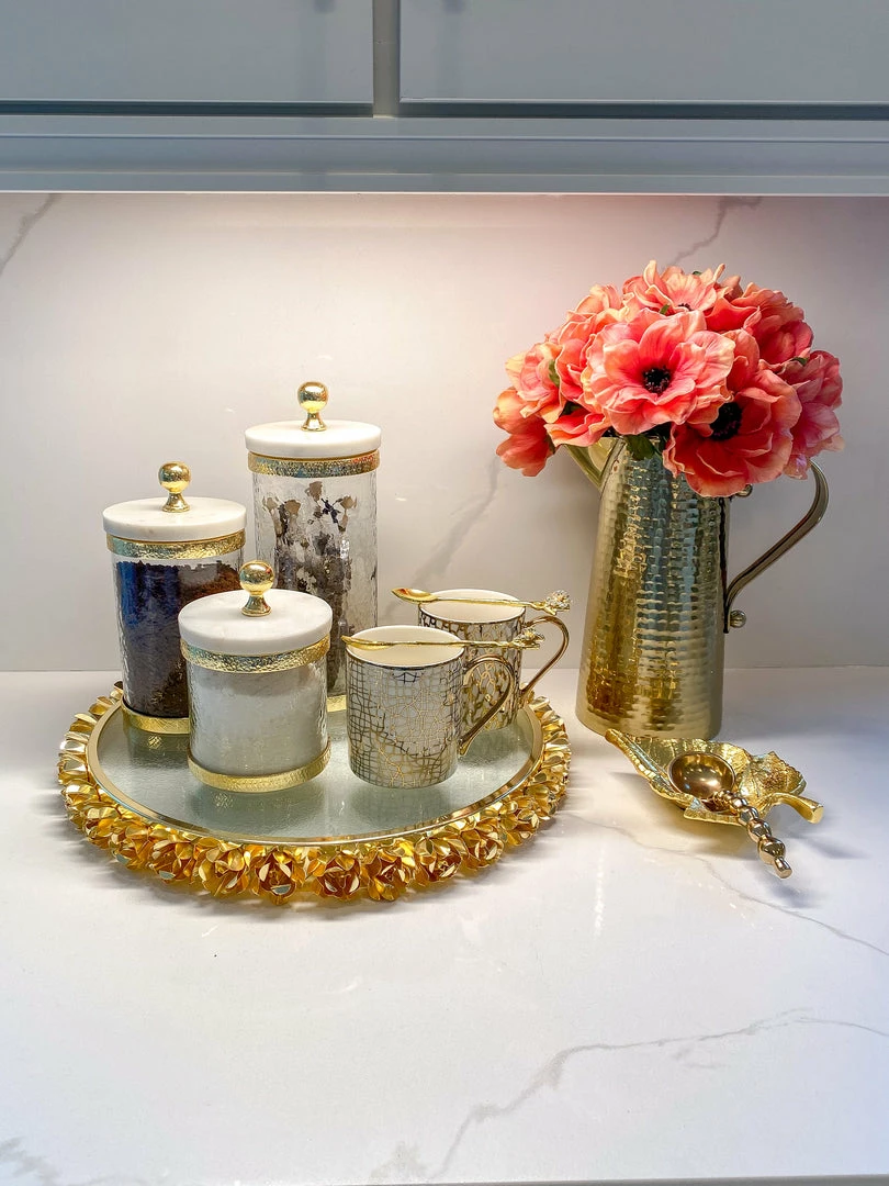 Inspire Me! Home Decor Gold Hammered Texture Pitcher (2 Sizes) 9 Inspire Me! Home Decor Gold Hammered Texture Pitcher (2 Sizes)