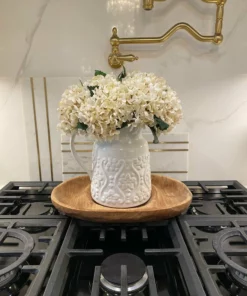 Inspire Me! Home Decor White Floral Detailed Pitcher 9 Inspire Me! Home Decor White Floral Detailed Pitcher