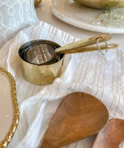 Inspire Me! Home Decor Hammered Texture Gold Measuring Cups