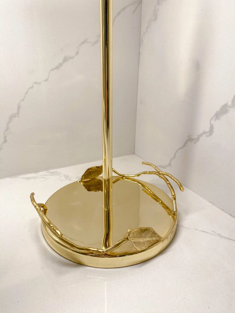 Inspire Me! Home Decor Gold Leaf Detailed Paper Towel Holder 10 Inspire Me! Home Decor Gold Leaf Detailed Paper Towel Holder
