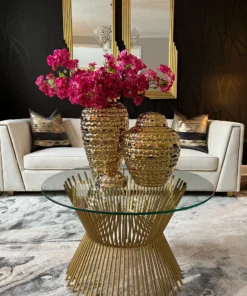 Inspire Me! Home Decor Gold Hammered Ginger Jar (2 Sizes)