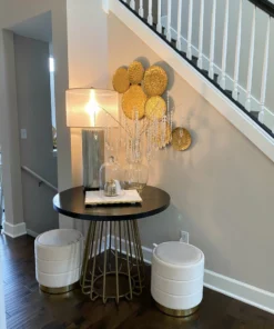 Inspire Me! Home Decor WALL ART & MIRRORS Gold Circle Textured Wall Decor