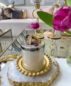 Inspire Me! Home Decor Silver And Gold Detailed Lid Candle- Unscented (6 Styles) 26 Inspire Me! Home Decor Silver And Gold Detailed Lid Candle- Unscented (6 Styles)