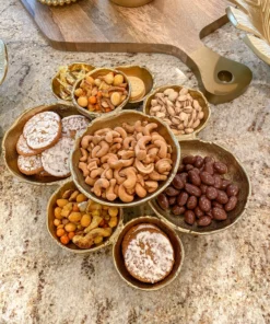 Inspire Me! Home Decor Gold 9 Cluster Bowl