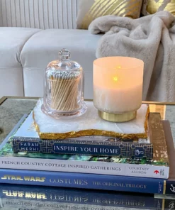 Inspire Me! Home Decor Glass Cloche With White Tip Matches 14 Inspire Me! Home Decor Glass Cloche With White Tip Matches