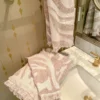 Inspire Me! Home Decor Blush Pink Heathered Stripe Towel (3 Sizes)