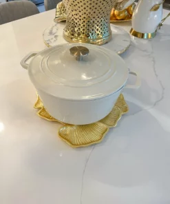 Inspire Me! Home Decor Gold Leaf Trivet