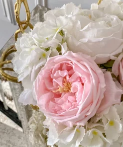 Inspire Me! Home Decor Real Touch Austin Rose (4 Colors) Floral Stems