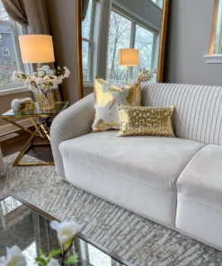 Cloud9d PILLOWS, RUGS, & THROWS Becca Ivory And Gold Pillow - 14" X 20" 11 Cloud9d PILLOWS, RUGS, & THROWS Becca Ivory And Gold Pillow - 14