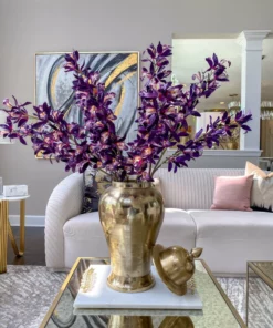 Inspire Me! Home Decor Gold Metal Ginger Jar