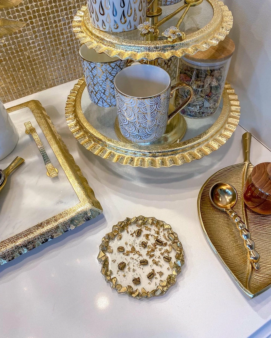 Inspire Me! Home Decor Stone Resin Coffee Bean Coaster (2 Colors) 3 Inspire Me! Home Decor Stone Resin Coffee Bean Coaster (2 Colors)