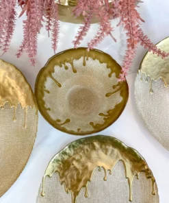 Inspire Me! Home Decor Gold Dipped Dinnerware Collection (Sold Separately) 16 Inspire Me! Home Decor Gold Dipped Dinnerware Collection (Sold Separately)