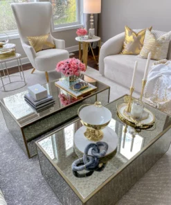 Inspire Me! Home Decor Marble Box With Metal Bee Inlay