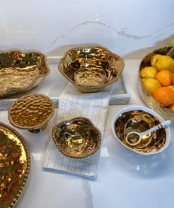 Inspire Me! Home Decor Gold Wavy Beaded Bowls (2 Sizes) 15 Inspire Me! Home Decor Gold Wavy Beaded Bowls (2 Sizes)