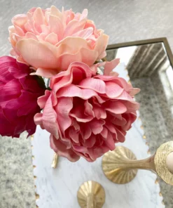 Inspire Me! Home Decor Real-Touch Full Peony Stems (3 Colors)