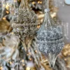 Inspire Me! Home Decor Glass Drop Ornaments (2 Colors) 2 Inspire Me! Home Decor Glass Drop Ornaments (2 Colors)