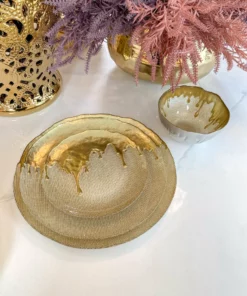 Inspire Me! Home Decor Gold Dipped Dinnerware Collection (Sold Separately) 17 Inspire Me! Home Decor Gold Dipped Dinnerware Collection (Sold Separately)