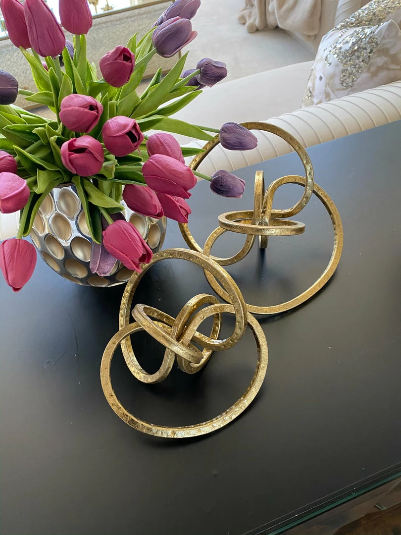 Inspire Me! Home Decor Gold Textured Abstract Sculpture (2 Sizes) 4 Inspire Me! Home Decor Gold Textured Abstract Sculpture (2 Sizes)