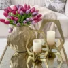 Inspire Me! Home Decor Gold Geometric Candle Holder (2 Sizes) 2 Inspire Me! Home Decor Gold Geometric Candle Holder (2 Sizes)
