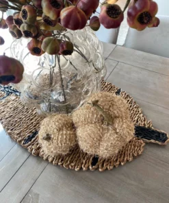Inspire Me! Home Decor SEASONAL Beige Fringe Pumpkin (3 Sizes) 12 Inspire Me! Home Decor SEASONAL Beige Fringe Pumpkin (3 Sizes)