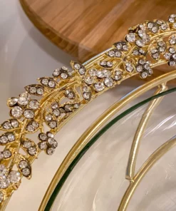 Inspire Me! Home Decor Jeweled Edge Bowl With Glass Insert (2 Colors) 18 Inspire Me! Home Decor Jeweled Edge Bowl With Glass Insert (2 Colors)