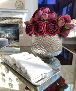 Inspire Me! Home Decor Silver Hammered Vase