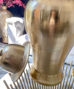 Inspire Me! Home Decor Gold Metal Ginger Jar