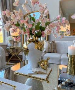 Inspire Me! Home Decor 39" Pink Lantern Flower Stem