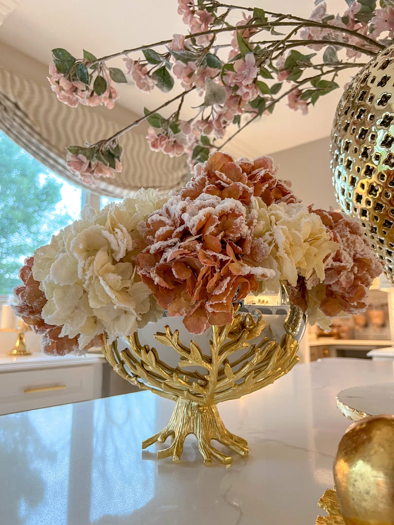 Inspire Me! Home Decor 27" White Snow Sprinkle Hydrangea Stem 10 Inspire Me! Home Decor 27" White Snow Sprinkle Hydrangea Stem