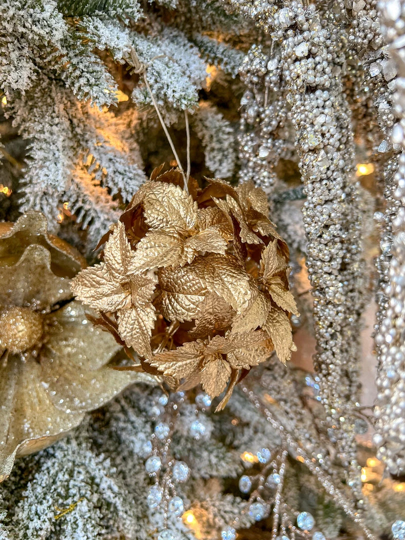 Inspire Me! Home Decor Gold Leaf Orb Ornaments (2 Colors) 5 Inspire Me! Home Decor Gold Leaf Orb Ornaments (2 Colors)