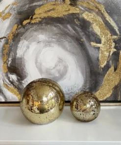 Inspire Me! Home Decor Gold Orb Candles (2 Sizes)