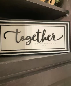 Inspire Me! Home Decor Black And White Wooden Home Signs (2 Styles) WALL ART & MIRRORS