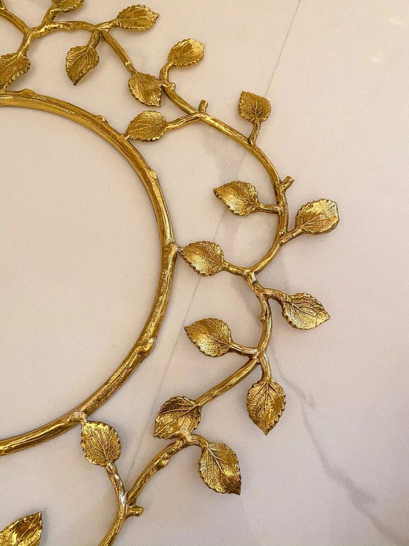 Inspire Me! Home Decor Gold Metal Decorative Wreath 8 Inspire Me! Home Decor Gold Metal Decorative Wreath