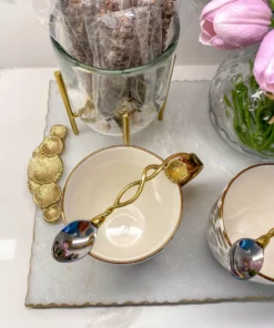 Inspire Me! Home Decor Floral Twist Tea Spoon (Set Of 4)