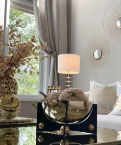 Inspire Me! Home Decor Gold Metal Bowl With Black Base (3 Sizes) 9 Inspire Me! Home Decor Gold Metal Bowl With Black Base (3 Sizes)