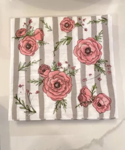 Inspire Me! Home Decor Decorative Square Lunch Napkins (9 Patterns)