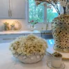 Inspire Me! Home Decor Ivory Hydrangea Stem (29"L)