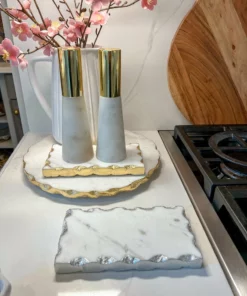 Inspire Me! Home Decor Mini Rectangular Marble Tray (2 Colors)