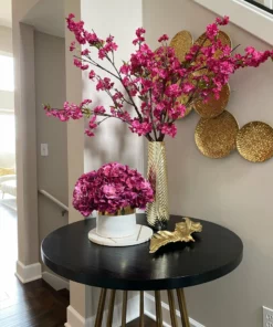 Inspire Me! Home Decor Gold Tall Feathered Vase