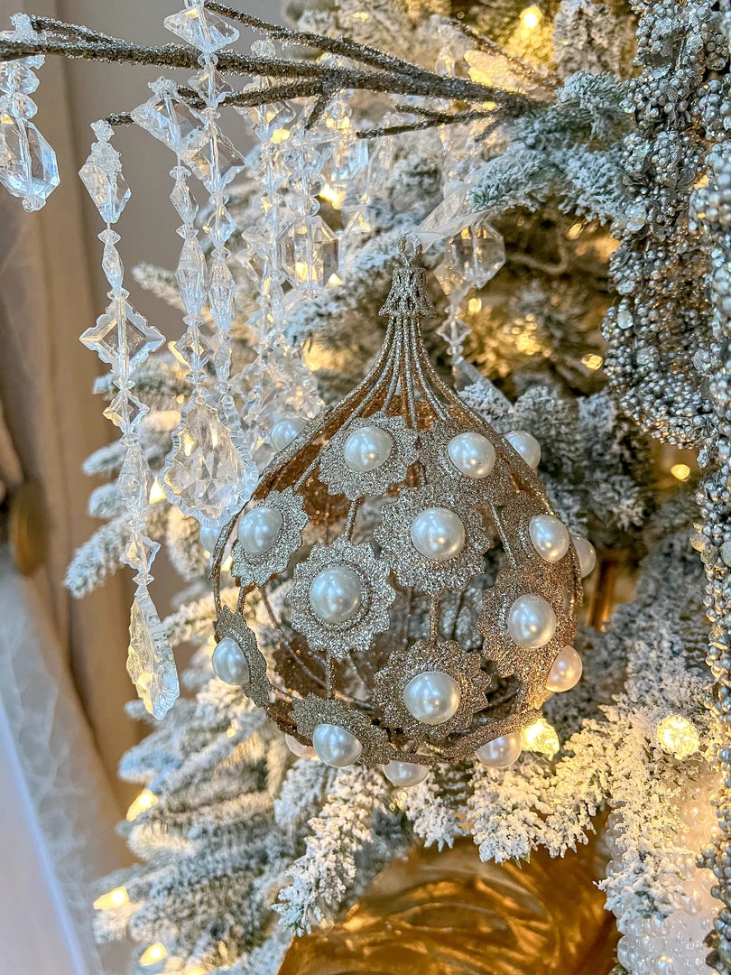 Inspire Me! Home Decor Gold Large Metallic Pearl Ornament/Orb 3 Inspire Me! Home Decor Gold Large Metallic Pearl Ornament/Orb