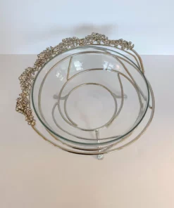 Inspire Me! Home Decor Jeweled Edge Bowl With Glass Insert (2 Colors) 23 Inspire Me! Home Decor Jeweled Edge Bowl With Glass Insert (2 Colors)