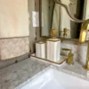 Inspire Me! Home Decor White & Gold Beaded Vanity Collection (3 Items) Each Sold Individually 2 Inspire Me! Home Decor White & Gold Beaded Vanity Collection (3 Items) Each Sold Individually