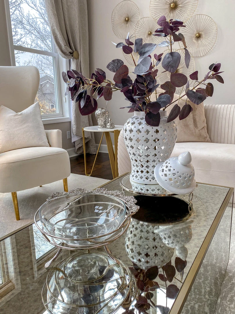 Inspire Me! Home Decor Jeweled Edge Bowl With Glass Insert (2 Colors) 14 Inspire Me! Home Decor Jeweled Edge Bowl With Glass Insert (2 Colors)