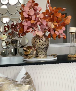 Inspire Me! Home Decor Ginger Jars Gold Beaded Ginger Jar (2 Sizes)