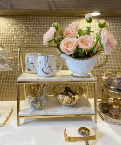 Inspire Me! Home Decor Gold And White Beaded Gravy Boat 11 Inspire Me! Home Decor Gold And White Beaded Gravy Boat