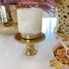 Inspire Me! Home Decor Gold Beaded Mini Cupcake Stand