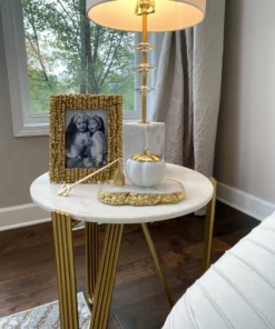 Inspire Me! Home Decor White Pumpkin Candle With Gold Top (2 Sizes)