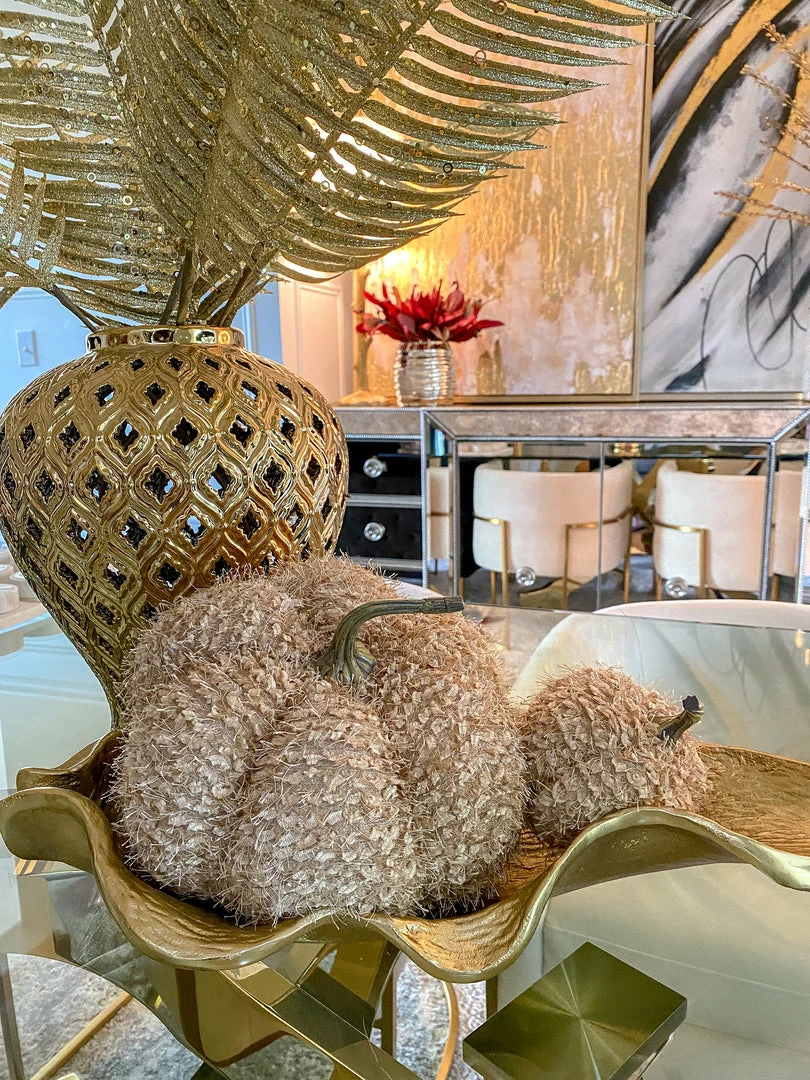 Inspire Me! Home Decor SEASONAL Beige Fringe Pumpkin (3 Sizes) 7 Inspire Me! Home Decor SEASONAL Beige Fringe Pumpkin (3 Sizes)