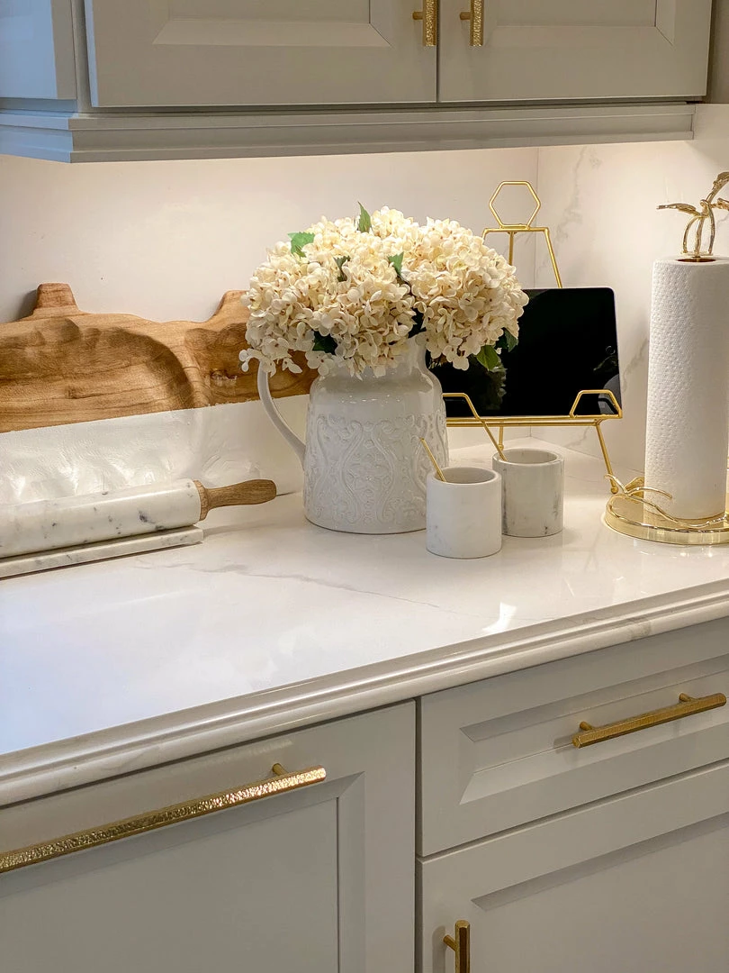 Inspire Me! Home Decor White Floral Detailed Pitcher 4 Inspire Me! Home Decor White Floral Detailed Pitcher