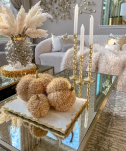 Inspire Me! Home Decor SEASONAL Beige Fringe Pumpkin (3 Sizes) 15 Inspire Me! Home Decor SEASONAL Beige Fringe Pumpkin (3 Sizes)